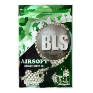 Шарики страйкбольные BLS 0,48 (1000шт, белые, пакет)